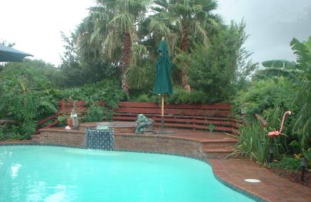 Pool before Grande Falls waterfall/slide.